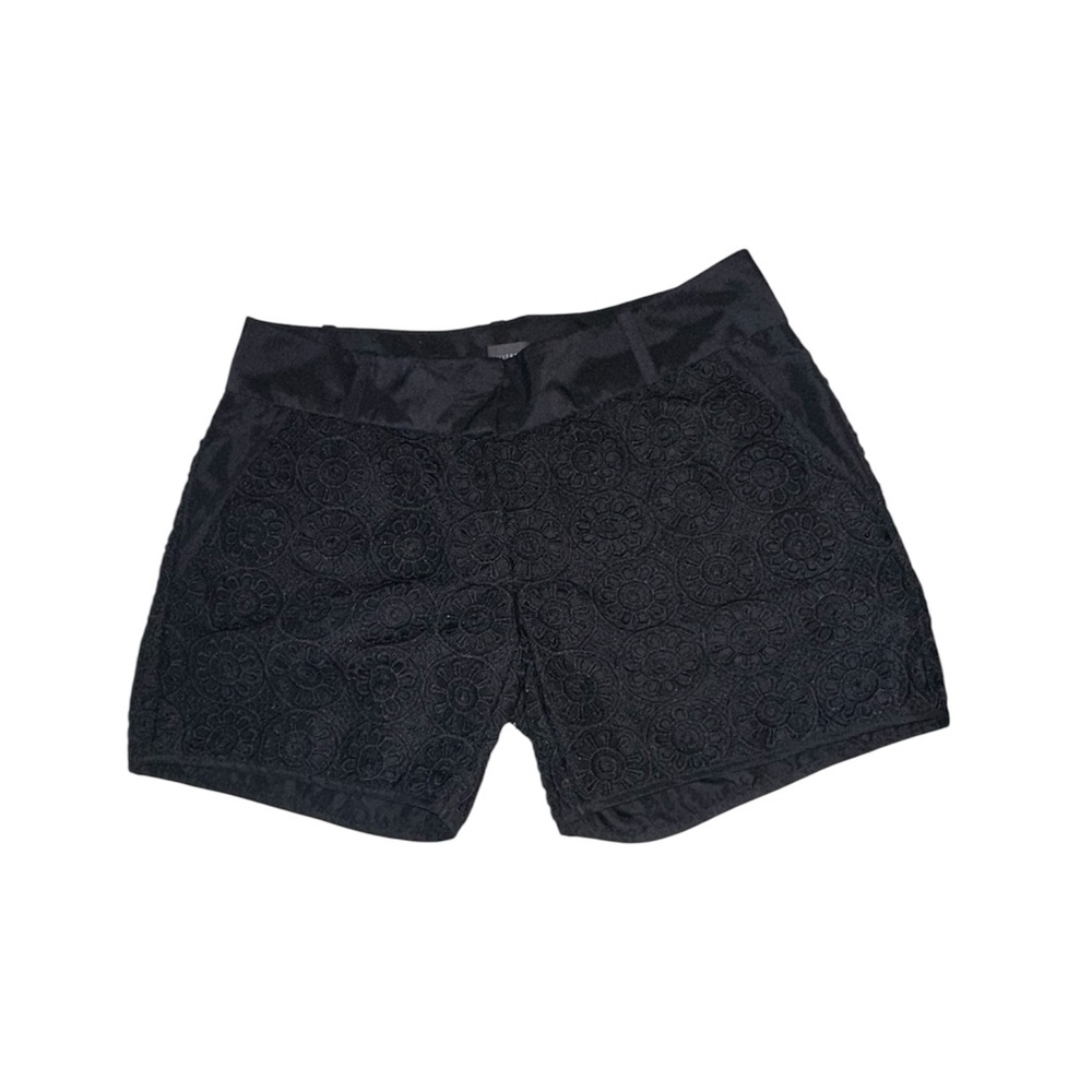 The Limited Black Lace Overlay Skort Shorts